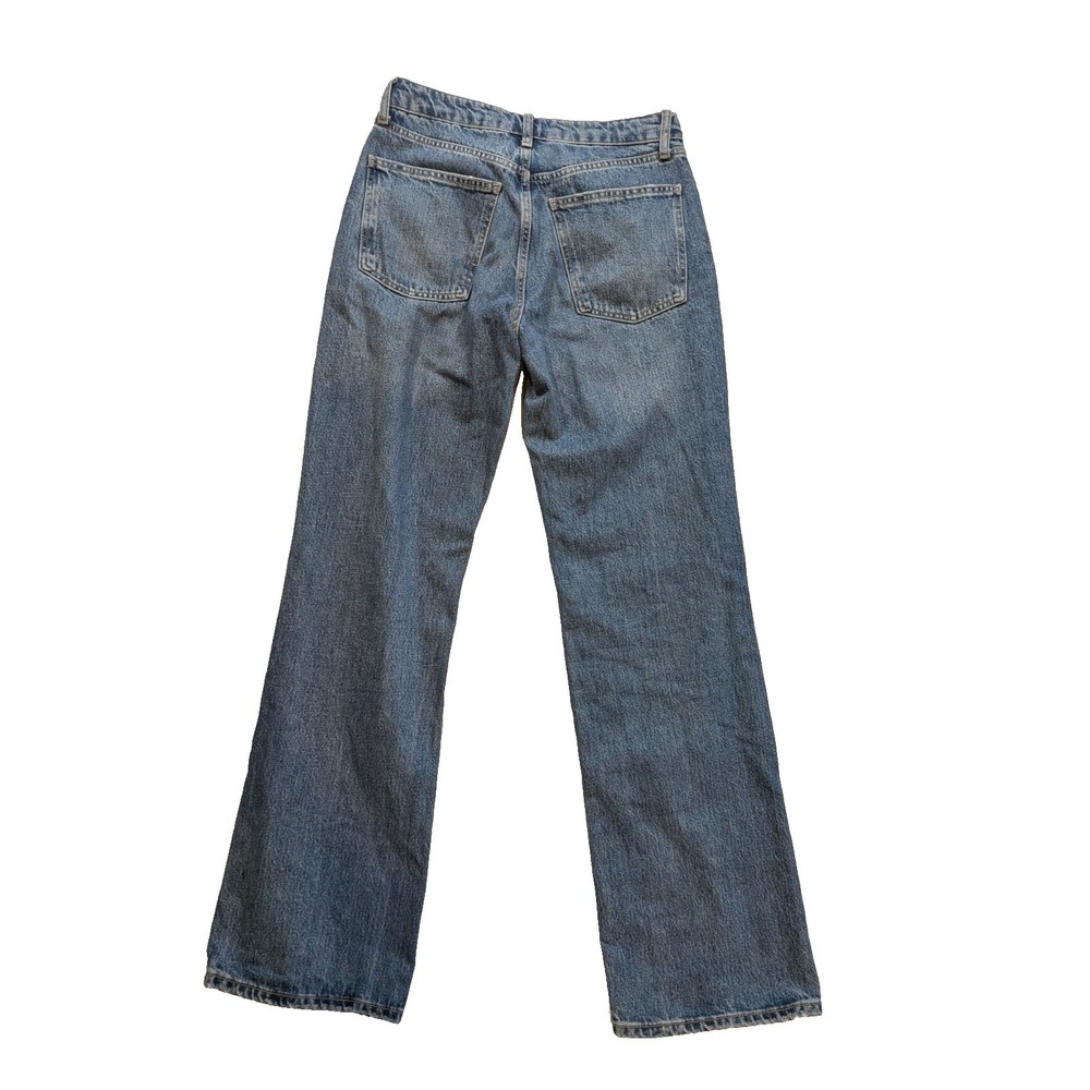 Zara blue denim straight leg jeans size 6 - Picture 8 of 8